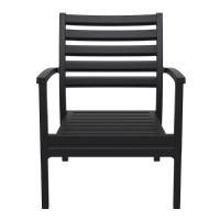 Artemis XL Outdoor Club Chair Black - Black ISP004-BLA-CBL - 3
