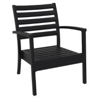 Artemis XL Outdoor Club Chair Black - Natural ISP004-BLA-CNA - 1
