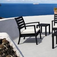 Artemis XL Outdoor Club Chair Black - Natural ISP004-BLA-CNA - 8