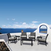 Artemis XL Outdoor Club Chair Black - Taupe ISP004-BLA-CTA - 7