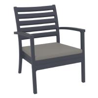 Artemis XL Outdoor Club Chair Dark Gray - Taupe ISP004-DGR-CTA