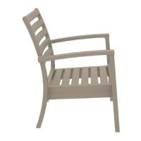 Artemis XL Outdoor Club Chair Taupe - Charcoal ISP004-DVR-CCH - 4
