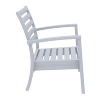 Artemis XL Outdoor Club Chair Silver Gray - Black ISP004-SIL-CBL - 4