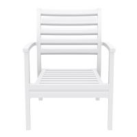 Artemis XL Outdoor Club Chair White - Black ISP004-WHI-CBL - 3