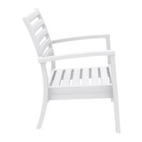 Artemis XL Outdoor Club Chair White - Black ISP004-WHI-CBL - 4