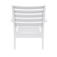 Artemis XL Outdoor Club Chair White - Black ISP004-WHI-CBL - 5