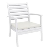 Artemis XL Outdoor Club Chair White - Natural ISP004-WHI-CNA