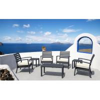 Artemis XL Outdoor Club Chair Silver Gray - Charcoal ISP004-SIL-CCH - 13
