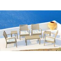 Artemis XL Outdoor Club Chair Silver Gray - Natural ISP004-SIL-CNA - 21