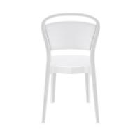 Bo Polycarbonate Dining Chair Glossy White ISP005-GWHI - 4
