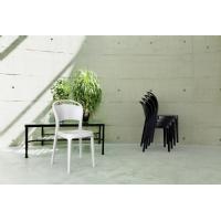 Bo Polycarbonate Dining Chair Glossy Black ISP005-GBLA - 11