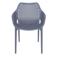 Air XL Resin Outdoor Arm Chair Dark Gray ISP007-DGR - 3