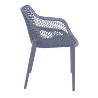 Air XL Resin Outdoor Arm Chair Dark Gray ISP007-DGR - 4