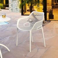 Air XL Resin Outdoor Arm Chair White ISP007-WHI - 8