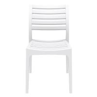Ares Resin Outdoor Dining Chair White ISP009-WHI - 2
