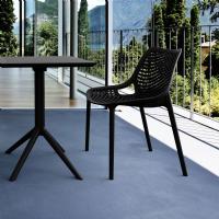 Air Outdoor Dining Chair Black ISP014-BLA - 1