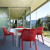 Air Outdoor Dining Chair Red ISP014-RED - 23