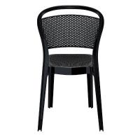 Bee Polycarbonate Dining Chair Glossy Black ISP021-GBLA - 4
