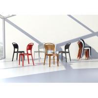 Bee Polycarbonate Dining Chair Glossy Black ISP021-GBLA - 12