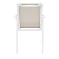 Pacific Sling Arm Chair White Frame Taupe Sling ISP023-WHI-DVR - 4