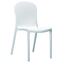 Victoria Polycarbonate Modern Dining Chair White ISP033-GWHI