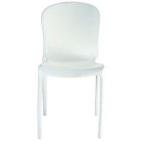 Victoria Polycarbonate Modern Dining Chair White ISP033-GWHI - 1