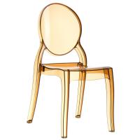 Elizabeth Polycarbonate Dining Chair Amber ISP034-TAMB
