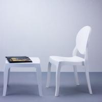 Elizabeth Polycarbonate Dining Chair White ISP034-GWHI - 8