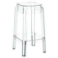 Fox Polycarbonate Counter Stool Transparent Clear ISP036-TCL