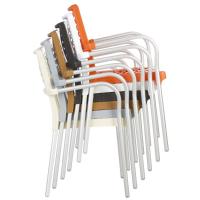 Bella Dining Arm Chair Orange ISP040-ORA - 4