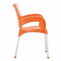 Romeo Resin Dining Arm Chair Orange ISP043-ORA - 2
