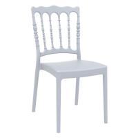 Napoleon Resin Wedding Chair Silver Gray ISP044-SIL