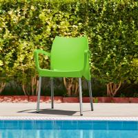 Dolce Resin Outdoor Arm Chair Apple Green ISP047-APP - 1