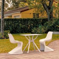 Bloom Dining Set with 2 Chairs White ISP0483S-WHI