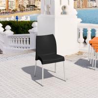 Vita Resin Outdoor Dining Chair Black ISP049-BLA - 1