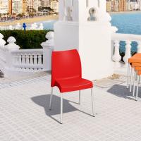 Vita Resin Outdoor Dining Chair Red ISP049-RED - 1