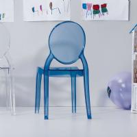 Baby Elizabeth Kids Chair Transparent Blue ISP051-TBLU - 7