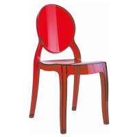 Baby Elizabeth Kids Chair Transparent Red ISP051-TRED