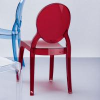 Baby Elizabeth Kids Chair Transparent Red ISP051-TRED - 5