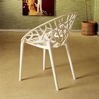 Crystal Polycarbonate Modern Dining Chair Glossy White ISP052-GWHI - 4