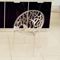 Crystal Polycarbonate Modern Dining Chair Transparent ISP052-TCL - 3