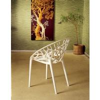 Crystal Polycarbonate Modern Dining Chair Transparent Red ISP052-TRED - 4
