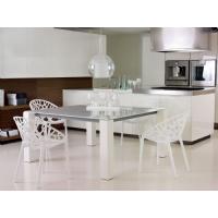 Crystal Polycarbonate Modern Dining Chair Glossy White ISP052-GWHI - 7