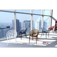 Crystal Polycarbonate Modern Dining Chair Transparent Red ISP052-TRED - 20