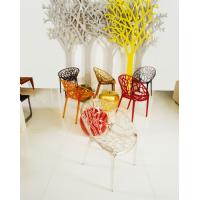 Crystal Polycarbonate Modern Dining Chair Transparent Black ISP052-TBLA - 21