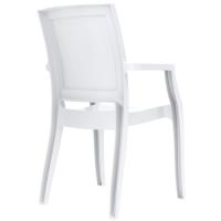 Arthur Polycarbonate Arm Chair White ISP053-GWHI - 1