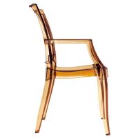 Arthur Polycarbonate Arm Chair Amber ISP053-TAMB - 3