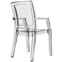 Arthur Polycarbonate Arm Chair Clear ISP053-TCL - 1