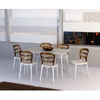 Miss Bibi Dining Chair White Transparent ISP055-WHI-TCL - 7