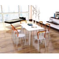 Mr Bobo Chair White with Transparent Amber Back ISP056-WHI-TAMB - 10